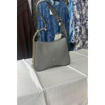 Zühre Z0011 Zincir Detaylı Koyu Gri Çanta