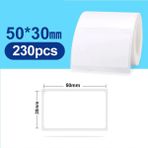 Zuidid 50 x 30 mm Lamine Termal Etiket 230 Adet - Mini Termal Yazıcılar İçin