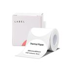 Zuidid 50 x 50 mm Lamine Termal Etiket Oval 150 Adet - Phomemo M110 - M220 - M221 Modellere Uyumludur