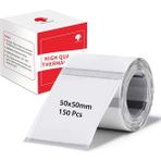 Zuidid 50 x 50 mm Şeffaf Termal Etiket 150 Adet - Phomemo M110/M120/M150/M200/M220/M221