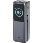 Zuidid FP34 140W 30.000MAH Akıllı Ekranlı Hızlı Şarj Powerbank 2xusb-C & Dahili Kablo 4 Cihaz Şarj - Gri