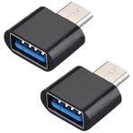 Zuidid Type C To USB 3 Otg Çevirici Adaptör 2 Adet - Siyah