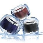 ZUKULIFE Erkek Buz İpek Boxer Mesh Kısa, 3mm sodalit taş boncuklar, M
