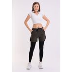 Zula Moda UZUN TAYTLI ŞORT / WOMEN'S LONG TIGHT SHORTS