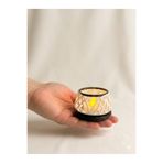 zulya Dekoratif LED Mumluk 7x5 cm – Biyo Plastik Modern Tasarım Tealight Mumluk (LED Mum Dahil)