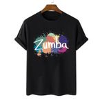 Zumba Tişörtü, Zumba Fitness Tişörtü Oversize, Kaliteli Zumba Takımlarına Özel Oversize Tişört, Pamuklu ve Yumuşacık Tişört (Siyah, L)