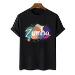 Zumba Tişörtü, Zumba Fitness Tişörtü Oversize, Kaliteli Zumba Takımlarına Özel Oversize Tişört, Pamuklu ve Yumuşacık Tişört (Siyah, M)