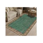 Zümrüt Pırıltısı Vintage Dokuma Taban Halı, 400 Yng, 80X300 Cm