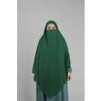 Zümrüt Pratik Hazır Geçmeli Tesettür Eşarp Krep Bağcıklı Sufle Hijab 2313 37