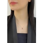 Zümrüt Sarraf 0.20 Karat Elmas Tektaş Bayan Kolye