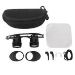 Zunate 10x Büyütme HD Geliştirilmiş Görüntüleme, Tamamen çok kaplamalı Ellersiz Tembel Gözlükler Için Silikon Kulak kancaları Ile Dürbün, Opera Balıkçılık Konser sporları Etkinlikleri