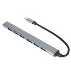 Zunate USB C Hub, 7'si 1 Arada Tip C Bağlantı İstasyonu, 5 Gb/sn İletim Hızı, Dizüstü PC Için USB BölüCü, USB Flash Sürücüler, Mobil HDD, Fare Ve Klavyeler