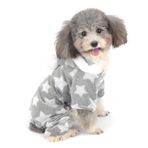 Zunea Küçük köpekler için pijama, kışlık manto, kapüşonlu yavru köpek, sıcak polar yumuşak kapüşonlu kazak, evcil hayvan kıyafeti, Chihuahua kazak, giysi, gri, XL