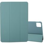 Zunhai Xiaomi Pad 6s Pro 12.4 Için 3 Katlı Deri Kılıf (Yurt Dışından) - Koyu Yeşil