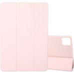 Zunhai Xiaomi Pad 6s Pro 12.4 Için 3 Katlı Deri Kılıf (Yurt Dışından) - Pembe