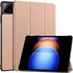 Zunhai Xiaomi Pad 6s Pro Için Akıllı Deri Tablet Kılıfı (Yurt Dışından) - Rose Gold