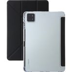 Zunhai Xiaomi Pad 6s Pro Için Deformasyon Deri Tablet Kılıfı (Yurt Dışından) - Siyah