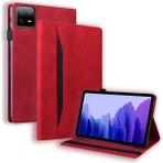 Zunhai Xiaomi Pad 6s Pro Için Deri Tablet Kılıfı (Yurt Dışından) - Kırmızı