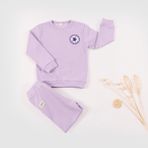 Zuppers Kız Çocuk Pamuk Fitilli Alt Üst Takım - Lila - 4 - 5 Yaş