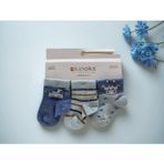 ZÜRAFA DESENLİ ÜÇLÜ BEBEK ÇORAP - RYZEÇ023 - Mavi - 6 - 12 AY Mavi