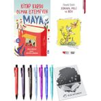 Zürafa, Peli ve Ben ve Kitap Kurdu Olmak İstemeyen Maya 2'li Set - Kalem