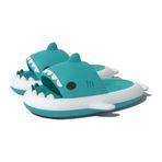 Zureto Dragon Shark Slides Mint Beyazı Kadın Sandalet