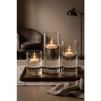 Zuri Design Cam Şamdan Mumluk 3’Lü Set – Dekoratif Silindir Mumluk Vazo 9X10 - 9X14 - 9X18 ( Mum Dahil Değildir )