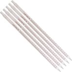 Zürih Ticaret Serolojik Pipet 25 ml - 100% Borosilikat (Dayanıklı) Cam - 5 Adetlik Set - Taksimat:0.1ml