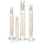 Zürih Ticaret ZURIHLAB Cam Çalkalamalı Mezür 250mL - Cam Tıpalı - (Taksimat Aralığı:2.0 mL) %100 Borosilikat - Yüksek Kaliteli