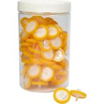 Zürih Ticaret ZURIHLAB Naylon Şırınga Filtre Non Steril (0.45µm) Nylon Syringe Filter Turuncu 100 Adetlik Paket