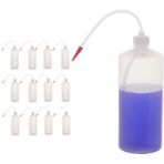 Zürih Ticaret ZURIHLAB Piset 1000 ml Renkli Yıkama Şişesi Şeffaf Pe Plastik Uzun Form (12 Adetlik Toptan Set)