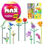 Zuru Çocuklar için Max Çiçek Seti - Zuru Max Çiçek Tuğlaları Kör Top Artı Çıkartmalar ve Kapı Askısı ile Paket | Zuru Max Çiçek Koleksiyonu Tuğla Yapı Kiti