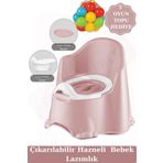 Zuu Baby Comfort Taşınabilir Lazımlık – Çocuk Tuvalet Eğitimi Alıştırma Lazımlığı Pembe 5top