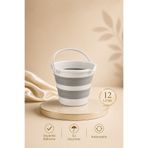 Zuu Baby Katlanır Kova Gri 12 Litre