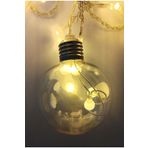 ZUV Ampul Led Işıklı Fişli Top Perde Led Dekoratif 8 Animasyonlu Vitrin Aydınlatması Perde Aparatlı