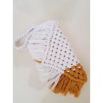 Zuviel Deco Makrome Beyaz Clutch Çanta - 24 x 14 cm