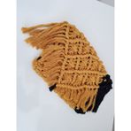 Zuviel Deco Makrome Clutch Çanta - 25 x 15 cm - Hardal