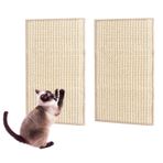 ZUYIST 2 adet tırmalama tahtası, Sisal halı, kediler, 20 x 39,3 cm kedi duvarı, dayanıklı kedi tırmalama tahtası, kalın kazıma matı, kendinden yapışkanlı, çizilmeye karşı koruma, kanepe kedi ve