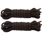 Zuzin Yarım Yuvarlak Ayakkabı Danteller 1/4 "Ayakkabılar Atletik Koşu Sneakers Ayakkabı Boot Strings için 2 Çift, Kahve, 39" (100cm)