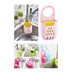 ZUZU MADE Askılı Bulaşık Süngeri Düzenleyici + Bulaşık Süngeri Hediyeli Banyo Mutfak Lavabo