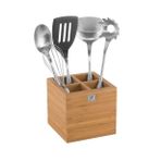 Zwilling 378801010 Renkli Kitchen 4 Bölmeli Bambu Gereç Kutusu