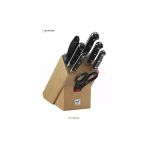 Zwilling Evrekala Shop Prof Bıçak Seti Zwilling 8 Parça Ahşap Blok Knife Set
