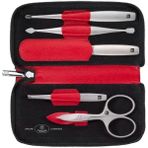 Zwilling Fermuarlı Sığır Derisi Çantalı 5 Parça Manikür Seti