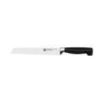 Zwilling Four Star Siyah 20 cm Ekmek Bıçağı