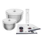 Zwilling Fresh & Save Bowls M/L 9 Parça Cam Vakumlu Başlangıç Seti