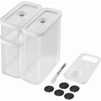 Zwilling Fresh & Save Cube Seti, Boyut M, 5 Parçalı Saklama Seti, 2 x Küp Saklama M, Ölçü Kaşığı, Nf - Standart
