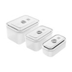 Zwilling Fresh & Save S M L Yarı Şeffaf Gri Vakumlu Saklama Kabı Seti