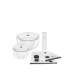 Zwilling Fresh & Save Vakumlu Cam Kase Seti - Beyaz