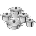 Zwilling Nova 18/10 Paslanmaz Çelik, 5 Parça Gri Tencere Seti