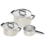 Zwilling Pure 3 Parça Fildişi Tencere ve Tava Seti